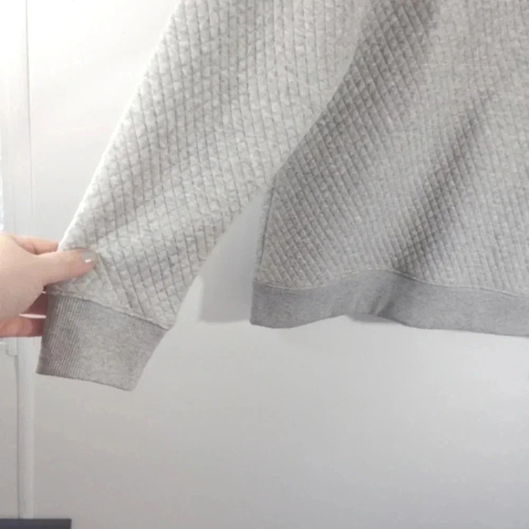 CLEARANCE H&M Quilted Jacket Dove Grey Silver Medium Soft Comfy Gray Zipper M - Picture 15 of 16